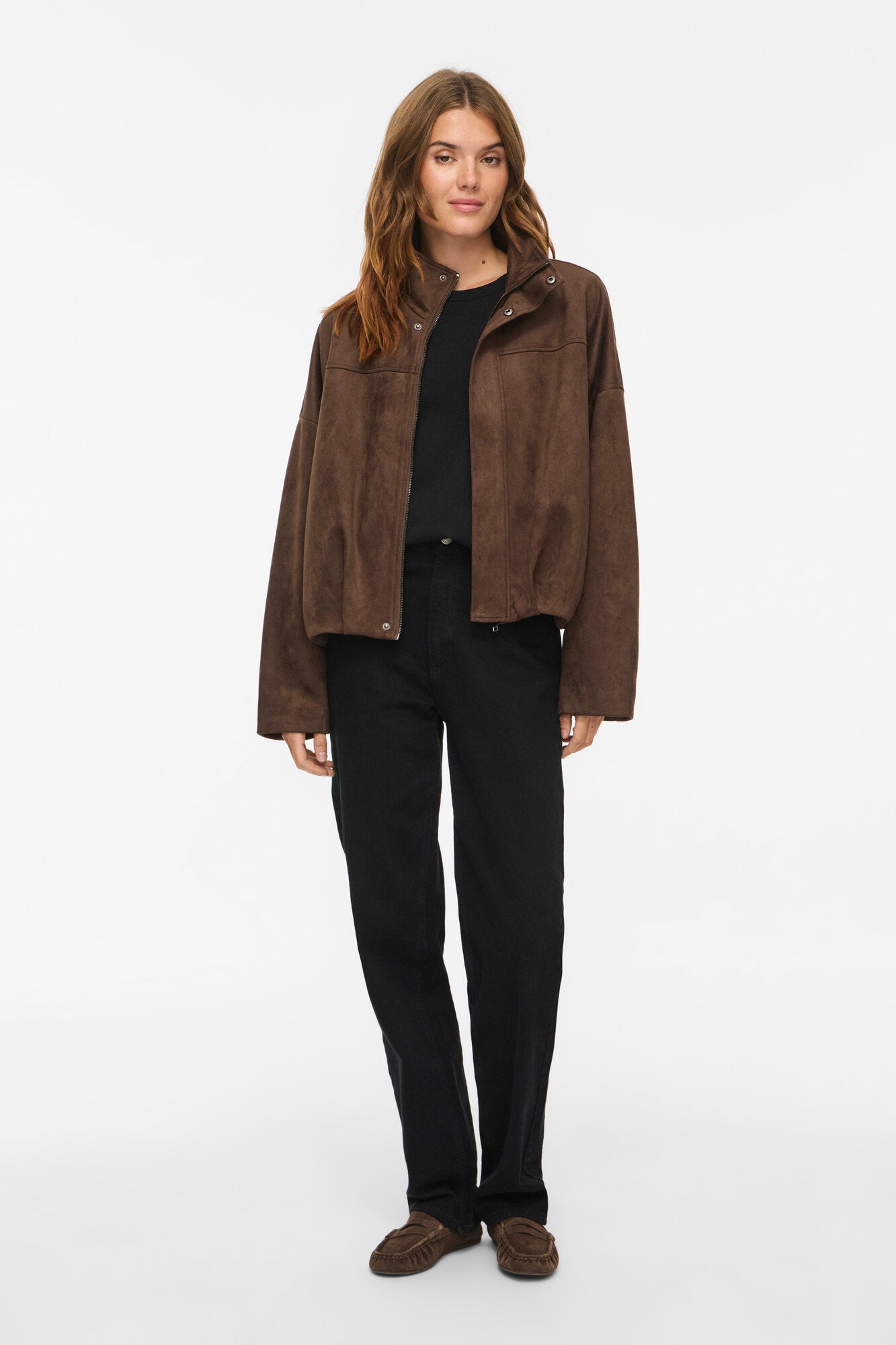 Viviral Funnel Neck jakke – Chocolate Brown